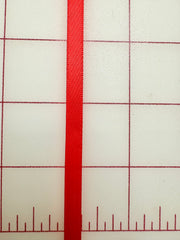 Single Face Satin Ribbon - 1/4-inch China Red
