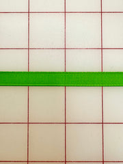 Grosgrain Ribbon - 3/8-inch Apple Green