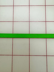 Grosgrain Ribbon - 1/4-inch Spring Green