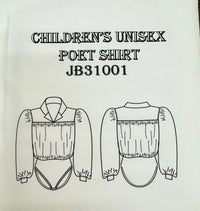 Children's Poet's Shirt Pattern - By Jeremy Bernardoni Close-Out