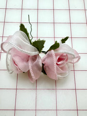 Trim Grab Bag - Flowers - Chiffon and Satin Pale Pink Rose
