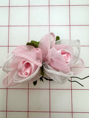 Trim Grab Bag - Flowers - Chiffon and Satin Pale Pink Rose