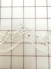 Trim Grab Bag - Delicate Sparkly Lace White 1.5YD