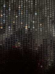 Grab Bag - 58-inches Wide All-Over Sequined Black with Stretch 1-YD Left!