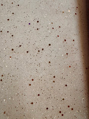 Glitter Sequined Tulle - 58/60-inches Wide Glitter Hologram Mesh Sequined Rose Gold New Color!