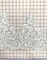 Trims - Scalloped Border Lace White New!