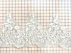 Trims - Scalloped Border Lace White New!