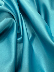 Mystique Satin - 60-inch Wide Baja Turquoise 100% Polyester New!
