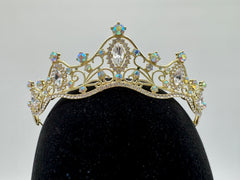 Tiara - AB Crystal and Gold New!