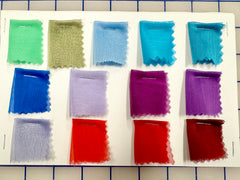 Sample Card - Polyester Two-Tone Chiffons Two Cards!