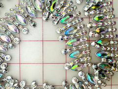 Decorative Gems - Beautiful AB Crystal Sew-On Acrylic Rhinestone Chain Only One Yard Left!