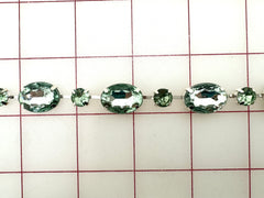 Decorative Gems - Beautiful Crystal Sage Sew-On Czech Rhinestone Chain Only One Yard Left!