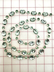 Decorative Gems - Beautiful Crystal Sage Sew-On Czech Rhinestone Chain Only One Yard Left!
