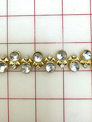 Decorative Gems - Beautiful Crystal Sew-On Acrylic Rhinestone Chain Only One Yard Left!