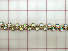 Decorative Gems - Beautiful AB Crystal Sew-On Acrylic Rhinestone Chain Only 3/4-Yard Left!