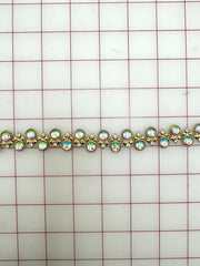 Decorative Gems - Beautiful AB Crystal Sew-On Acrylic Rhinestone Chain Only 3/4-Yard Left!