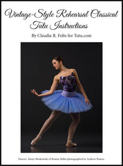 Download - Vintage-Style Classical Rehearsal Tutu Instructions with Basque and Panty Pattern