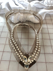 Headpieces - La Bayadere 'Kingdom of the Shades' Arm Drapes with Crystal Rhinestone Made-to-Order Headpiece