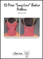 Bodice Pattern - Adult 12 Piece Russian Design by Claudia Folts