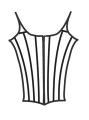 Bodice Pattern - Adult 16 Piece Longline Design By Claudia Folts