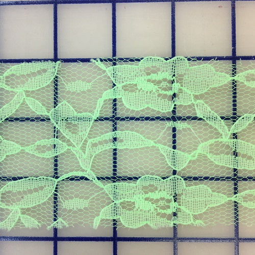 Lace Trim - 2.5-inch Bright Green