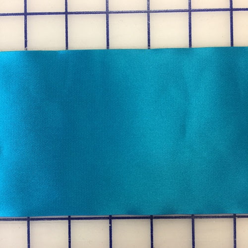 Single Face Satin Ribbon - 4-inch Turquoise