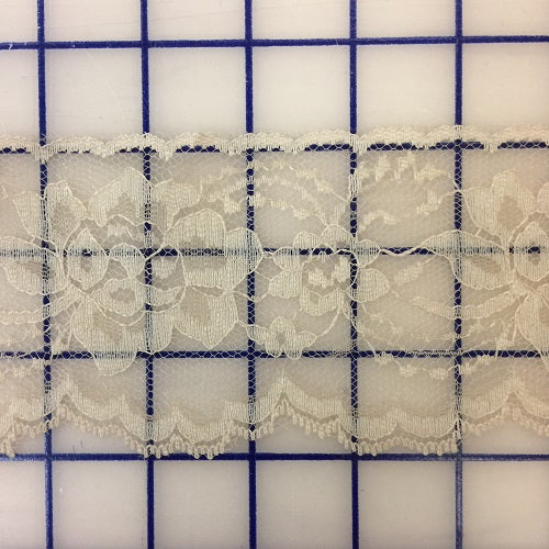 Lace Trim - 3-inch Scalloped Lace Beige