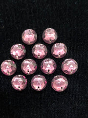 Rhinestones - 11mm Czech Amethyst Round Sew-On 12-Pack