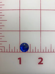 Rhinestones - 11mm Czech Sapphire Round Sew-On 12-Pack