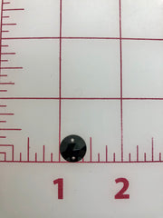 Rhinestones - 11mm Czech Jet Black Round Sew-On 12-Pack