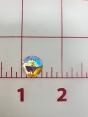 Rhinestones - 13mm Czech AB Crystal Round Sew-On 6-Pack