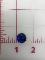Rhinestones - 15mm Czech Sapphire Round Sew-On 6-Pack