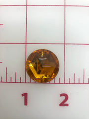 Rhinestones - 22mm Czech Topaz Round Sew-On 3PK