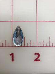 Rhinestones - 20x11mm Czech Light Sapphire Pear-Shape Sew-On `12-Pack