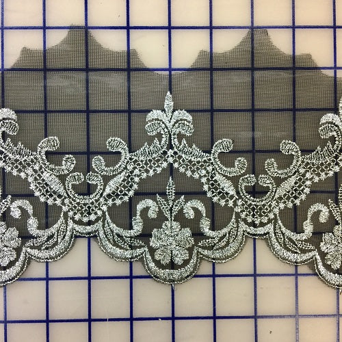 Metallic Trim - 5-inch Black and Silver