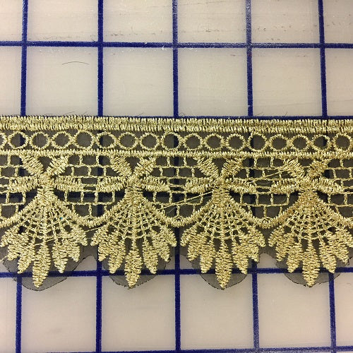 Metallic Trim - 2-inches Wide Gold