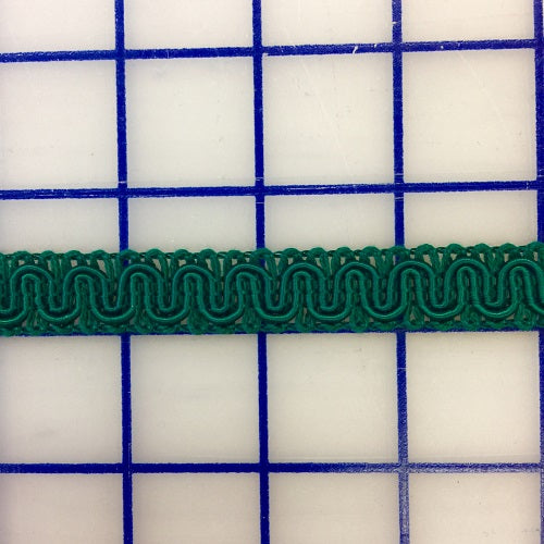 Non-Metallic Trim - 1/2-inch French Gimp Hunter Green