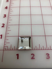 Rhinestones - 23x23mm Czech Crystal Square-Shape Sew-On