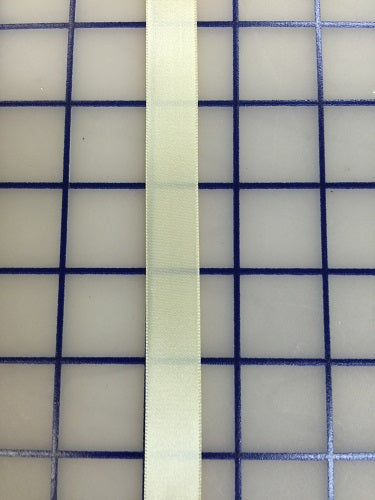 Single Face Satin Ribbon - 5/8-inch Creme