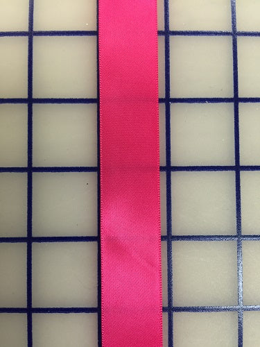 Single Face Satin Ribbon - 7/8-inch Shocking Pink