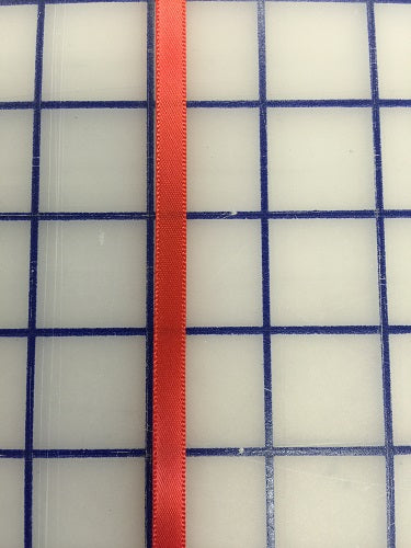 Single Face Satin Ribbon - 1/4-inch Tomato