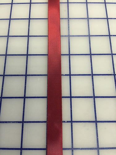 Single Face Satin Ribbon - 5/8-inch Scarlet Red