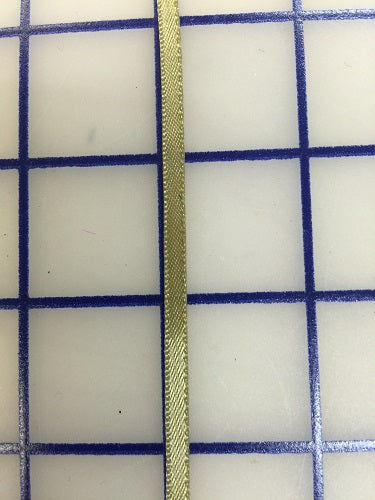Single Face Satin Ribbon - 1/8-inch Antique Gold