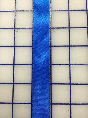 Single Face Satin Ribbon - 7/8-inch Electric Blue