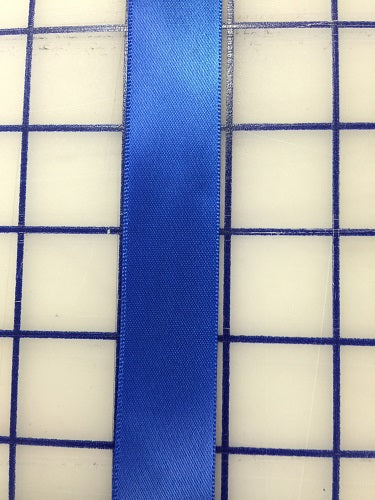 Single Face Satin Ribbon - 7/8-inch Royal
