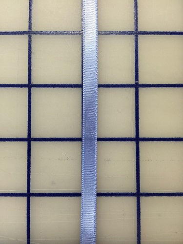 Single Face Satin Ribbon - 1/4-inch Blue Iris