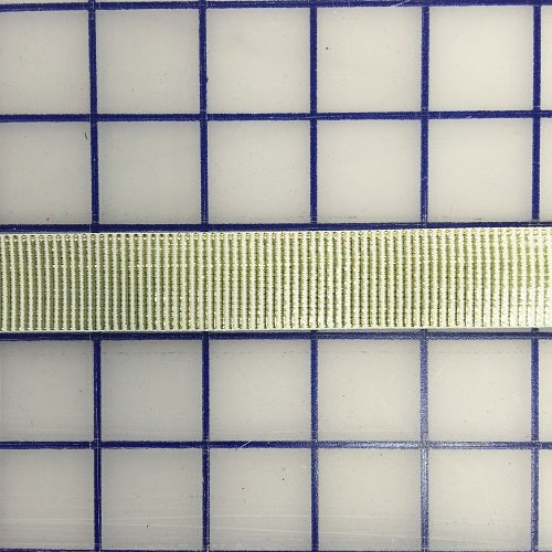 Metallic Ribbon - 7/8-inch Gold and White