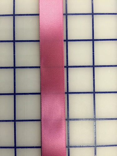 Single Face Satin Ribbon - 7/8-inch Dusty Rose
