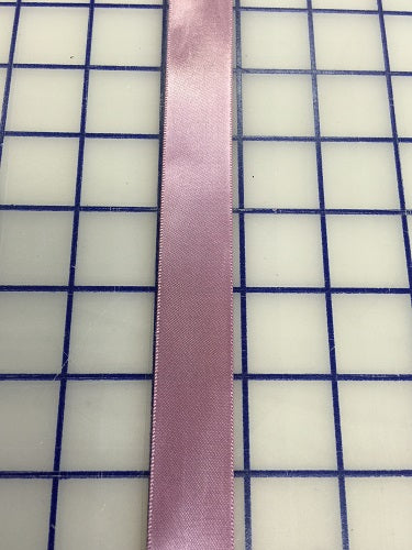 Single Face Satin Ribbon - 7/8-inch Misty Mauve