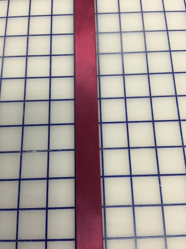Single Face Satin Ribbon - 7/8-inch Wine